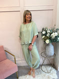Load image into Gallery viewer, Top & Harem Pant Set - Soft Sage Green - Wardrobe By Simone