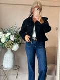 Load image into Gallery viewer, Pull Tie Suedette Jacket - Black