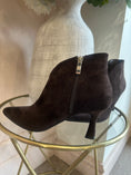 Load image into Gallery viewer, Kitten Heel Boot - Dark Brown