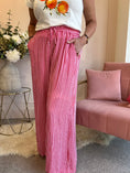 Load image into Gallery viewer, Dare To Stand Out Striped Pant - Candy Pink/Red - Wardrobe By Simone