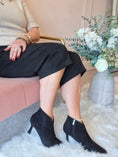 Load image into Gallery viewer, Kitten Heel Boot - Black
