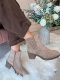 Load image into Gallery viewer, Chunky Heel Boot - Taupe