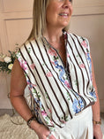Load image into Gallery viewer, Flower Waistcoat-Cream/Brown One Size
