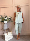 Load image into Gallery viewer, Cowl Neck Waistcoat Style Top - Sage Green One size