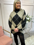 Load image into Gallery viewer, Jumper And Skirt Knitted Set - Black/Taupe