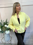 Load image into Gallery viewer, Cable Texture Pattern Cardigan - Lemon - Wardrobe By Simone