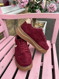 Load image into Gallery viewer, Two Tone Trainer - Wine/Cream