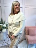 Load image into Gallery viewer, Cape Style Cardigan - Cream