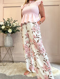 Load image into Gallery viewer, Flower Trouser - Pink/Beige