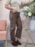 Load image into Gallery viewer, Trending Deer Print Jeans - Brown/Beige
