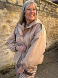 Load image into Gallery viewer, Short Hooded Jacket - Camel