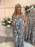 Load image into Gallery viewer, Zebra Jumpsuit - Black/White - Wardrobe By Simone