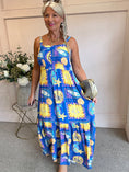 Load image into Gallery viewer, Sun At The Seaside Sundress - Electric Blue - Wardrobe By Simone