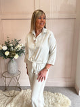 Load image into Gallery viewer, Black Striped Shirt - Beige/Black - Wardrobe By Simone