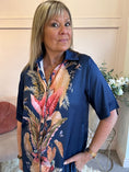 Load image into Gallery viewer, Tropical Paradise Shirt & Pant Set - Navy/Mix - Wardrobe By Simone