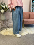 Load image into Gallery viewer, Denim Wide Leg Pant - Light Blue - Wardrobe By Simone