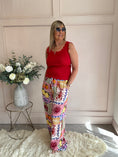 Load image into Gallery viewer, Scalloped Edged Vest Top - Red - Wardrobe By Simone