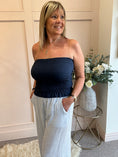 Load image into Gallery viewer, Bandeau Top - Navy - Wardrobe By Simone