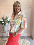 Load image into Gallery viewer, Hint Of Sparkle Shirt - Coral/Mix - Wardrobe By Simone