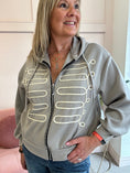 Load image into Gallery viewer, Military Lounge Jacket - Taupe - Wardrobe By Simone