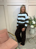 Load image into Gallery viewer, Bold Stripe Jumper - Brown/Blue