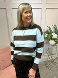 Load image into Gallery viewer, Bold Stripe Jumper - Brown/Blue