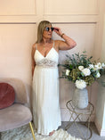 Load image into Gallery viewer, Boho Crochet Waist Maxi Dress - Soft Cream - Wardrobe By Simone