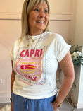 Load image into Gallery viewer, Sardines & Capri T Shirt - White