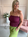 Load image into Gallery viewer, Bandeau Top - Burgundy
