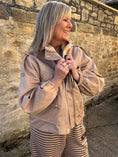 Load image into Gallery viewer, Short Hooded Jacket - Camel