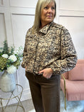Load image into Gallery viewer, Bambi Gold Stud Jacket - Beige/Cream