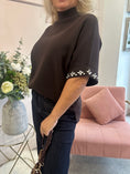Load image into Gallery viewer, Sparkle Edge Turtle Neck Jumper - Brown