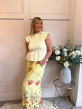Load image into Gallery viewer, Cute Peplum Top - Lemon - Wardrobe By Simone