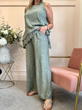 Load image into Gallery viewer, Wide Leg Pant - Light Khaki