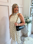 Load image into Gallery viewer, Polka Dot Halter Neck Top - Cream/Black - Wardrobe By Simone
