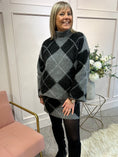 Load image into Gallery viewer, Jumper And Skirt Knitted Set - Grey/Black