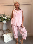 Load image into Gallery viewer, Cowl Neck Waistcoat Style Top - Pale Coral One Size