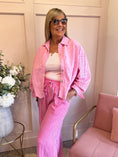 Load image into Gallery viewer, Broderie Anglaise Shirt - Pink - Wardrobe By Simone