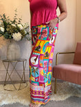 Load image into Gallery viewer, Club Tropicana Wide Leg Pant - Pink/Orange - Wardrobe By Simone
