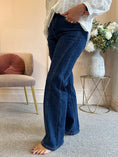 Load image into Gallery viewer, Wide Leg Jeans - Dark Blue