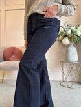 Load image into Gallery viewer, Flare Indigo Jeans - Dark Blue