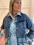Load image into Gallery viewer, Embroidered Denim Jacket - Denim Blue - Wardrobe By Simone