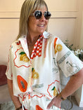 Load image into Gallery viewer, Lemons & Checks Shirt & Shorts Set - Cream/Mix - Wardrobe By Simone