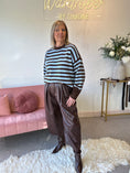 Load image into Gallery viewer, Fun Striped Jumper - Blue/Brown