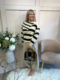 Load image into Gallery viewer, Bold Stripe Jumper - Cream/Black