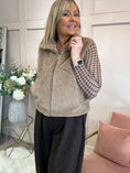 Load image into Gallery viewer, Cosy Fluffy Gilet - Soft Caramel