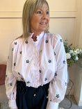 Load image into Gallery viewer, Romantic Daisy & Ruffle Top - Soft Pink - Wardrobe By Simone
