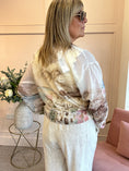 Load image into Gallery viewer, Santorini In Bloom Zip Jacket - Cream/Browns