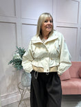 Load image into Gallery viewer, Short Hooded Jacket - Cream