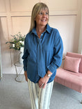 Load image into Gallery viewer, Denim Shirt & Tie - Blue